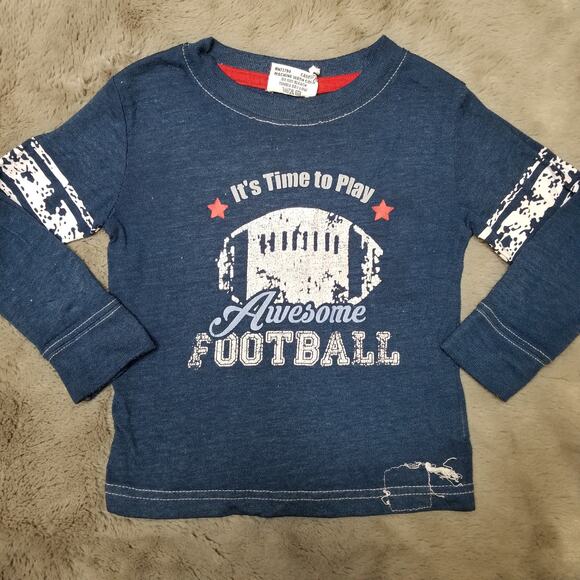 Mish Boys Football Graphic l Long Sleeve Shirt 12M - Picture 1 of 4